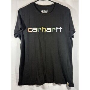 Carhartt Relaxed Fit Short Sleeve Multicolor Logo Graphic T-Shirt Size L